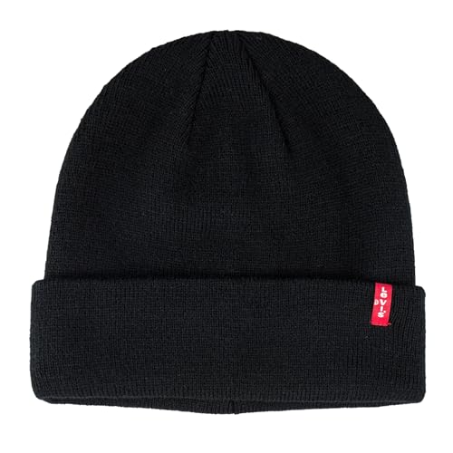 Levi's Men's All-Season Hero Beanie Soft Knit Cuffed Winter Hat, Warm & Comfortable Everyday Style