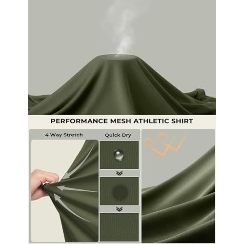 COOFANDY Long Sleeve Shirts for Men Moisture Wicking Activewear T-Shirts Workout Running Shirts