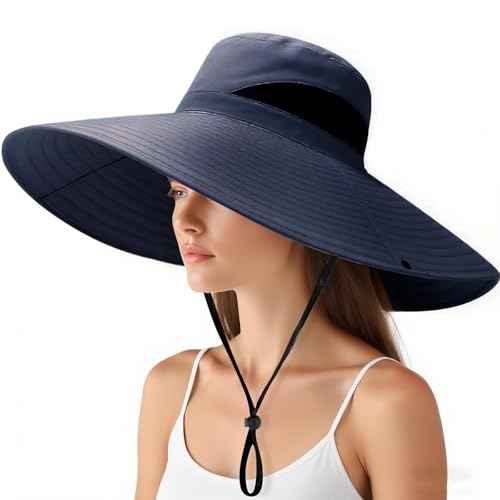 Super Wide Brim Fishing Hat for Men and Women,UPF50+ Waterproof Bucket Hat for Fishing, Hiking, Camping