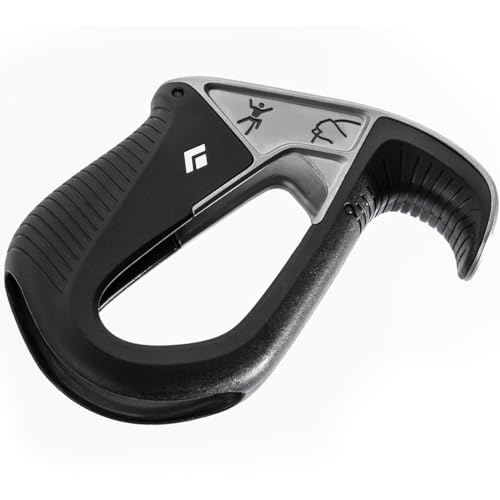 Black Diamond ATC Pilot Rock Climbing Belay Device, Black