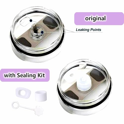 9pcs Cup Accessories Set, Butterfly Straw Cover Cap for Stanley Cup 30oz/40oz,Sticker for Stanley Decorations,Initial Letter Charm Personalized Spill-Proof Silicone Stoppers (Purple A)