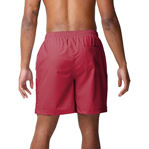 NCAA Team Logo Swim Trunks Men’s Team Color Officially Licensed Alabama Crimson Tide Large