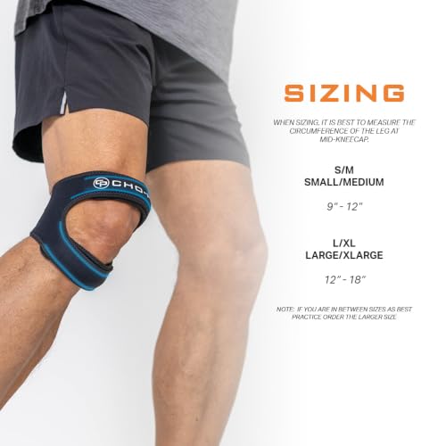 Cho-Pat Dual Action Lite Knee Support Strap Small/Medium for Tendonitis & Knee Pain