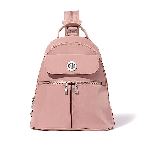 Baggallini Naples Convertible Small Daypack Sling Crossbody, Woodrose