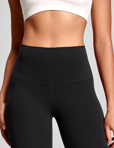 HeyNuts Luxuriously Soft Yoga Pro Leggings 28 Inches - Medium Black - Variation of Yoga Pro 2.0