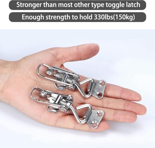 316 Stainless Steel Marine Toggle Latch Clamp Lockable Cabinet Hinge