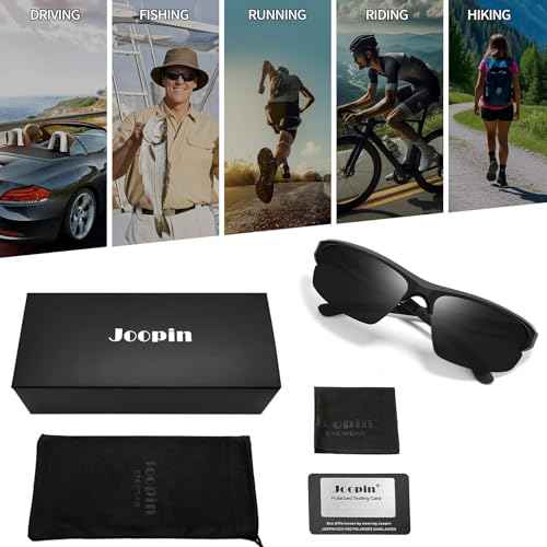 Joopin Sports Sunglasses Polarized UV400 Protection Wrap Around Sun Glasses Shades for Men Women