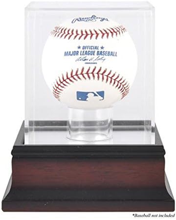Mounted Memories Antique Mahogany Baseball Display Case