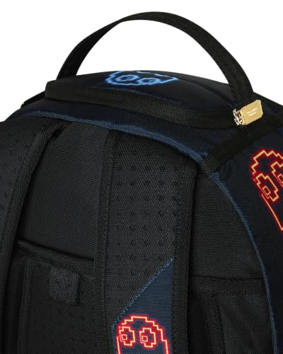 Sprayground PAC-MAN EAT EM UP Backpack - 18 Inch Polyester School Bag with Laptop Compartment