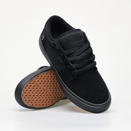 Etnies Barge LS Skate Shoe - Classic Slim Vulcanized Style, Black/Black/Black, Size 10