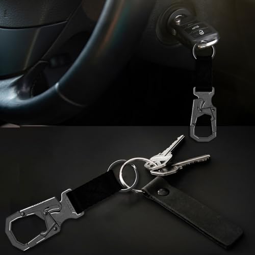 Ahiller Carabiner Clip Double-Lock Design,3¡±Keyring Zinc Alloy Car Keychain Camping Cycling Backpack Accessories