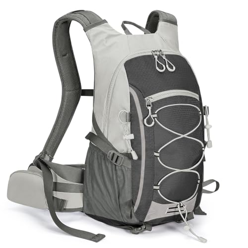 Lightweight 30L Hiking Backpack with Rain Cover - Black, Medium