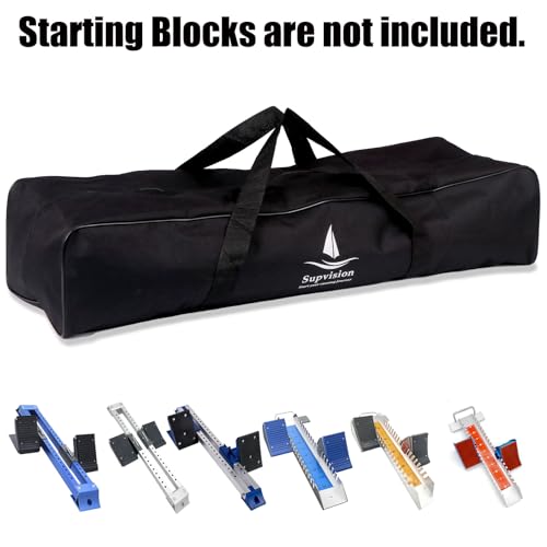 31.5in Foldable Gym Bag for Starting Blocks - Waterproof Travel Duffel with Handles