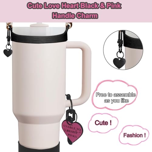Stanley Cup Accessories Set for 30 & 40 Oz Water Bottles with Straw Covers & Charms