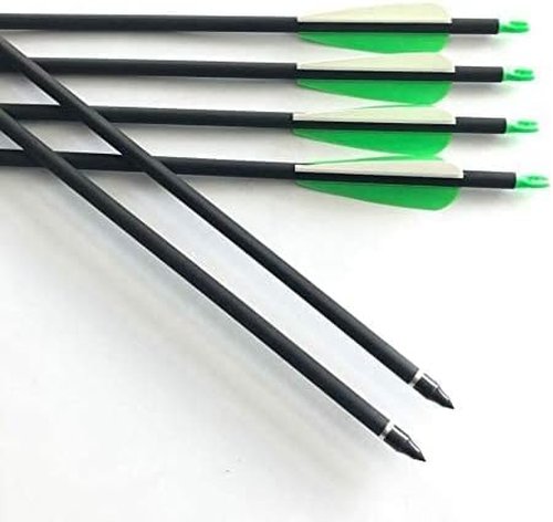 GPP Archery Carbon 30-Inch Targeting/Hunting Arrows Field Points Replaceable Tips for Recuve Bow & Compound Bow
