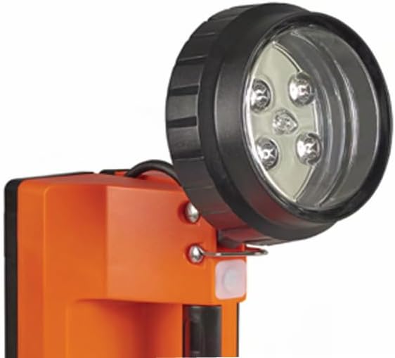 Streamlight 45807 E-Flood LiteBox 615-Lumen Rechargeable Flood Beam Lantern with Power Failure Lighting System, AC/DC Charging, Heavy Duty Shoulder Strap, and Mounting Rack, Orange