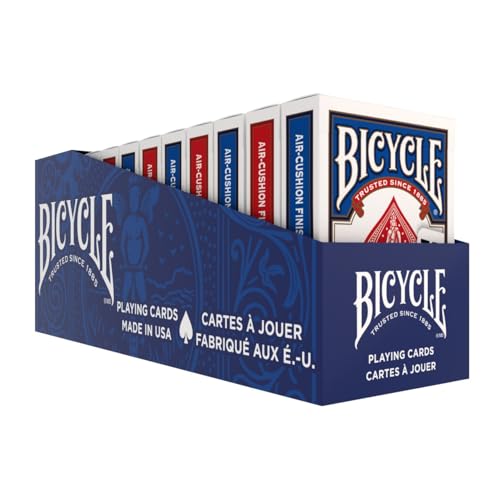 Bicycle Jumbo Index Playing Cards 12 Pack - Large Print Poker Size - Red & Blue - Variation of THIS listing