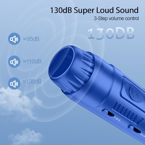 Electronic Whistle for Coaches Referees & Teachers - Blue, 3 Tones & High Volume