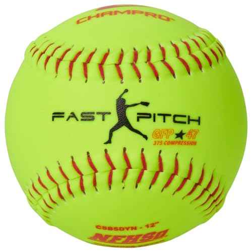 Champro NFHS Synthetic Cover, Red Set (Optic Yellow) (Pack Of 12)