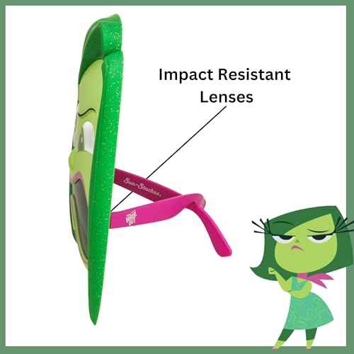 Sun-Staches Inside Out Sunglasses | Anxiety, Anger, Joy and Disgust Costume Accessory | One Size Fits Most
