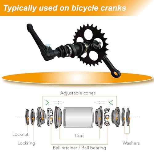 VANSIHO 4pcs Crank Bearing 5/16¡° Ball Size x 9 Balls - Precision Engineered for BMX, Beach Cruiser, and Stretch Bicycles (B-020B)