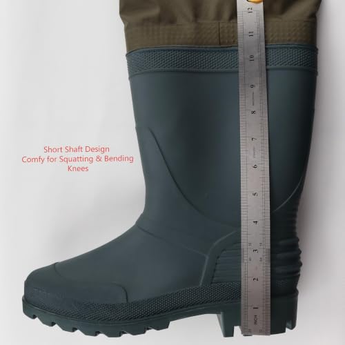 GREENWATER Waterproof Hip Waders for Men and Women - M10/W12 Green
