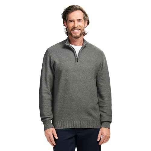 IZOD Men's Luxury Classics Quarter Zip Sweater