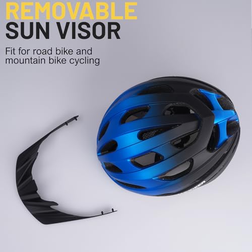 Lumdeer RC1 Bike Helmet for Adults - Superior 24 Airflow Road Cycling Bicycle Helmet Lightweight, USB Rechargeable Light, Ajustable Dial &Strap, Magnetic Goggles or Visor