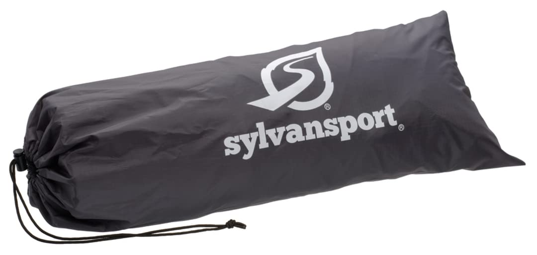 SylvanSport Privy Bivy Privacy Tent - Windproof, Portable Shelter for Camping Toilets & Changing Room - 6′ 8″ of Interior Height - Easy Setup - Pop-Up Pod with Window for Camping, Beach & Tailgates