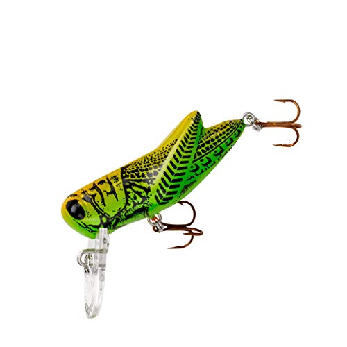 Artificial Grasshopper Fishing Lure - 1.5 Inch, 3/32 oz, Green