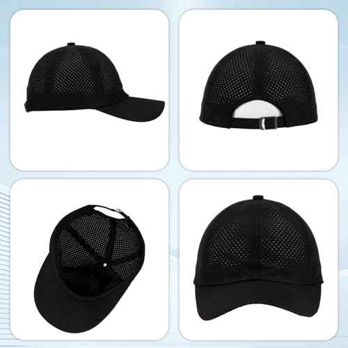 Unisex Quick Drying Baseball Cap, Mesh Cooling Hat, Ultra Lightweight Sun Hat for Men and Women Outdoor Sports Running Hat