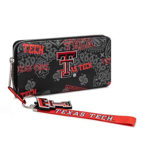 Montana West X NCAA Women's Wallet Sport Wristlet Long Designer Clutch with Keychain, Large Capacity Card Phone Holder