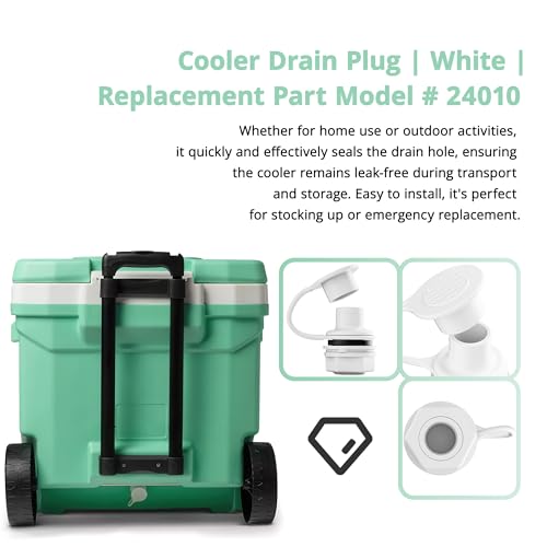 Cooler Drain Plug Replacement Kit for Igloo 25-70 Qt Ice Chests