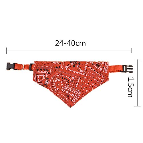 Adjustable Dog Bandanas 4-Pack Christmas Pet Scarves Small Medium Breeds