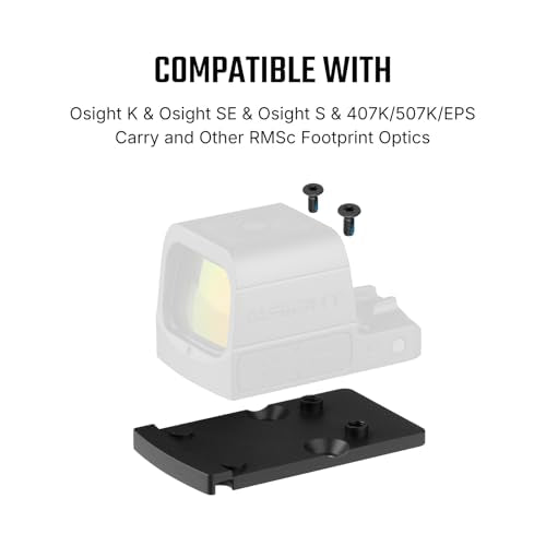 Universal RMR to RMSc Adapter Plate for Red Dot Sights - Stainless Steel