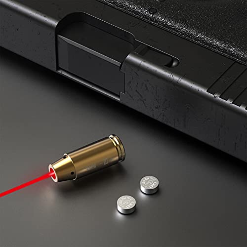 Feyachi Bore Sight 9MM/223 5.56/12GA Red Dot Laser Zeroing Bore Sighter Pistol Laser Boresighter with 3 Sets