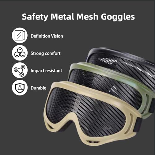 Protective Tactical Paintball Goggles - Black - Wokyo