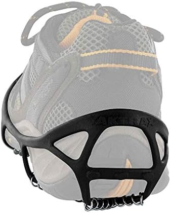 Yaktrax Walker Traction Cleats for Snow and Ice,Black,Large