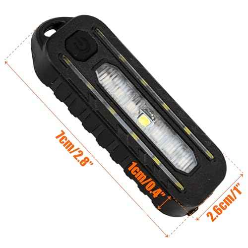 Police Chest Light for Night Walking, Tactical LED Vest Backpack Flashlight with Clip for Belt, Shoulder, Helmet, Bicycle Red Blue USB Rechargeable Torch, Bike Rear Warn Taillight for Riding