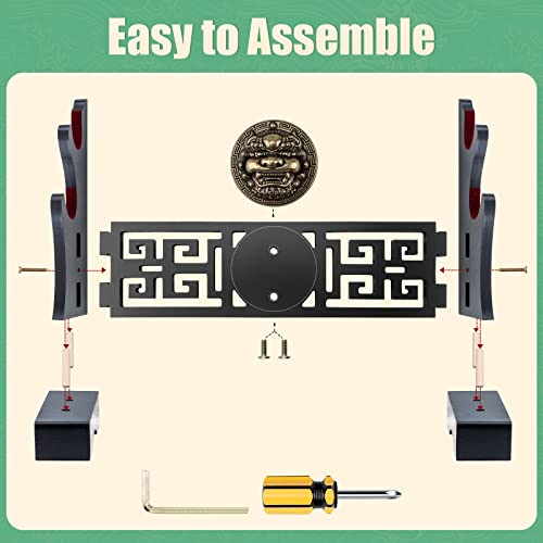 2-Tier Kylin Sword Stand with Padded Hooks for Katana Samurai Cosplay Display