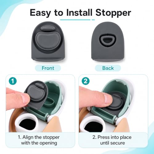 Joshey Rubber Seal Replacement Gasket Stopper Set for Owala FreeSip 8 oz