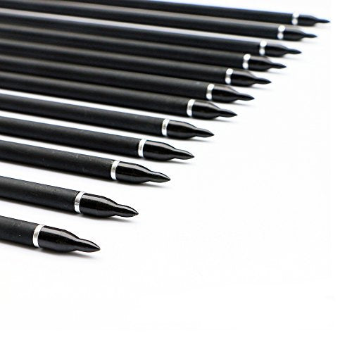 30Inch Carbon Arrow Practice Hunting Arrows with Removable Tips for Compound & Recurve Bow(Pack of 12)