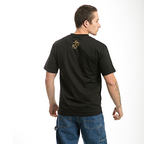 Rapiddominance Classic Military Tee XL Black - Durable Screen Printed T-Shirt for Uniforms
