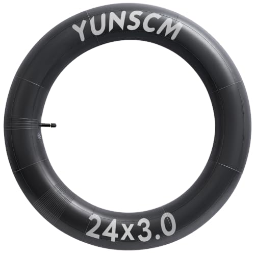 24 Inch Fat Bike Inner Tube 24x3.0/3.5 AV32mm Schrader Valve - 1PC/2PCS, Compatible with Electric Bikes
