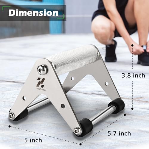 Heavy Duty Stainless Steel Push Up Handles for Strength Training - Support Up to 500lbs, Non-Slip Gym Exercise Equipment