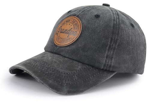 Grandpa The Man The Myth The Legend Baseball Cap for Men - Adjustable Cotton Hat