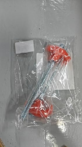 4Pcs Screw in Tent Stakes Heavy Duty, 8" Ground Stakes Ground Anchors Screw in, Metal Screw Tent Stakes Heavy Duty Tent Pegs, Ground Threaded Tent Spikes for Outdoor Camping (Orange)