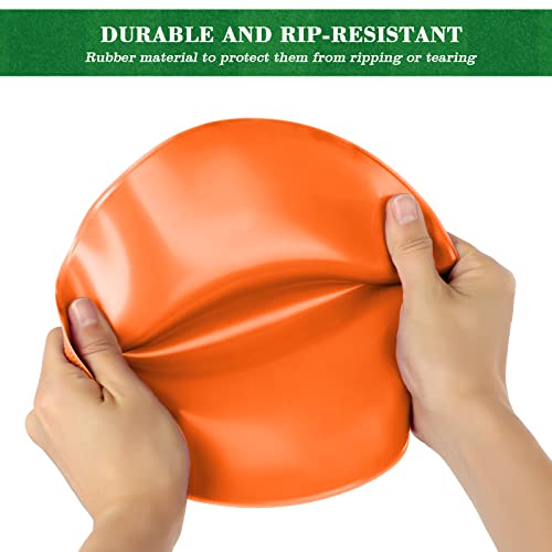Orange 12 Pcs 9-Inch Non-Slip Gym Floor Spot Markers for Sports & Training