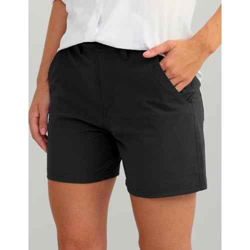 HUK Womens Next Level 5" Short, Quick-Dry Fishing Shorts for Women