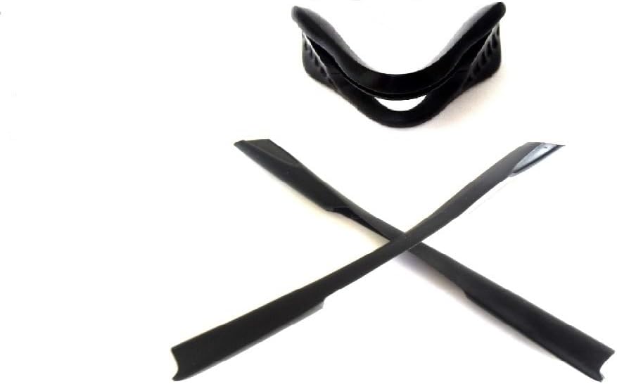 Galaxy Nose Pad + Ear Socks Rubber Kits For Oakley M2 Frame Sunglasses Black Color
